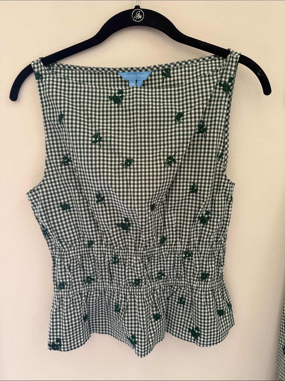 NWT Draper James Green Gingham Maxi Skirt and Top - Picture 2 of 10